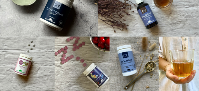 Produkter med ingredienser til en god nats søvn