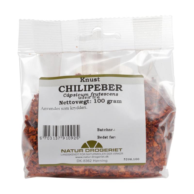 Chili knust 2-4 mm u/frø 100 g